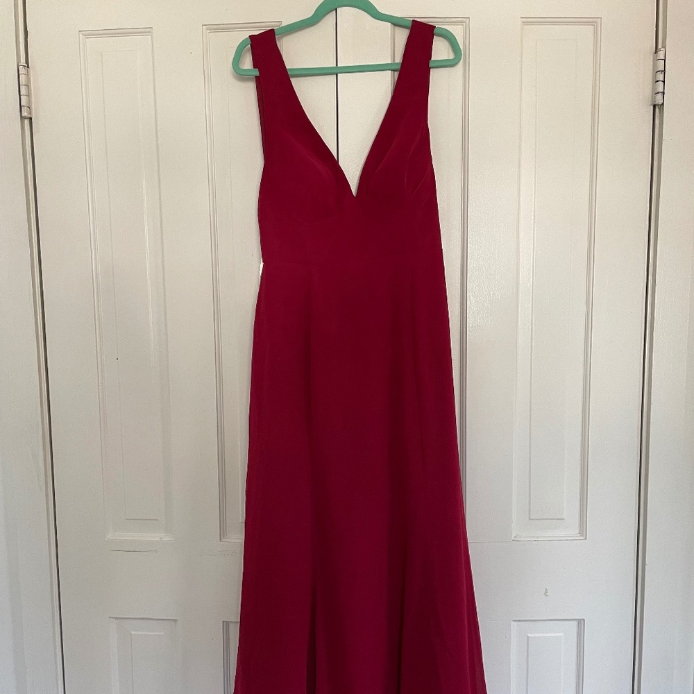 Azazie Red Maxi Dress